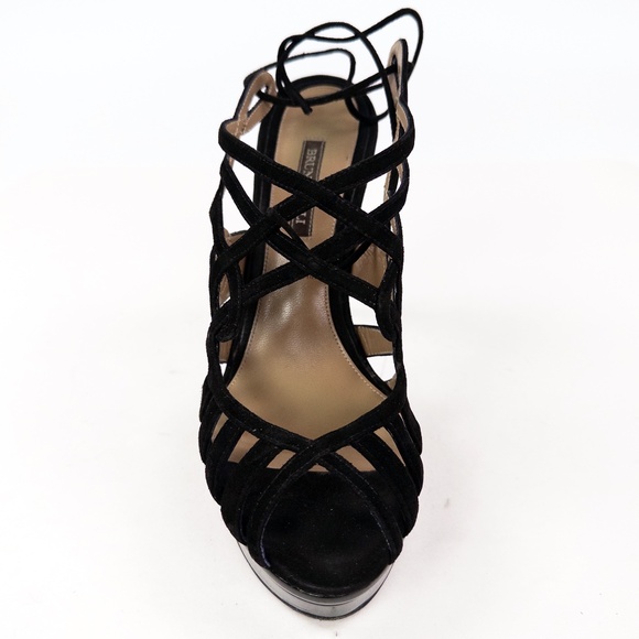 Bruno Magli Empress Suede Platform Strap Sandals - Picture 3 of 10